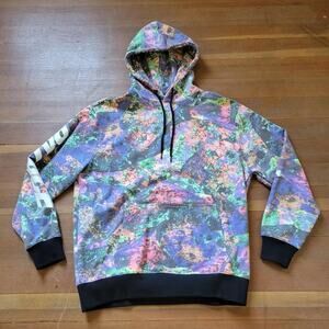 Y2k 2017 Palace Skateboards Space Nug Hood All Over Print Skate Hoodie Multi XL